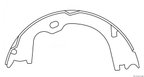 Centric 111.09620 Parking Brake Shoe - Rear - view 1