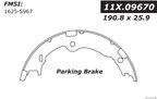 Centric 111.09670 Parking Brake Shoe - Rear - view 1