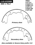 Centric 112.03580 Drum Brake Shoe - Front or Rear - view 5