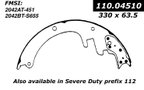Centric 112.04510 Drum Brake Shoe - Front or Rear - view 5