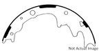 Centric 112.07040 Drum Brake Shoe - Rear - view 1