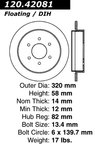 Centric 120.42081 Disc Brake Rotor - Rear - view 7