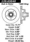Centric 120.65040 Disc Brake Rotor - Front - view 7