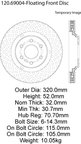 Centric 120.69004 Disc Brake Rotor - Front - view 7