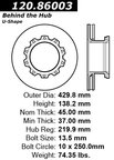 Centric 120.86003 Disc Brake Rotor - Front or Rear - view 7