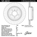 Centric 121.34131 Disc Brake Rotor - Rear - view 7