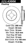 Centric 121.43006 Disc Brake Rotor - Rear - view 6