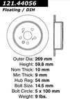 Centric 121.44056 Disc Brake Rotor - Rear - view 6