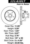 Centric 121.61017 Disc Brake Rotor - Front - view 6