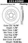Centric 121.62060 Disc Brake Rotor - Front Right - view 6