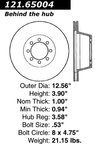 Centric 121.65004 Disc Brake Rotor - Front - view 7
