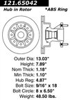Centric 121.65042 Disc Brake Rotor - Front - view 6