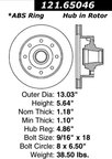 Centric 121.65046 Disc Brake Rotor - Front - view 7