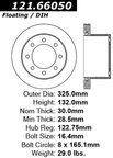 Centric 121.66050 Disc Brake Rotor - Rear - view 7