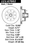 Centric 121.67002 Disc Brake Rotor - Front - view 7