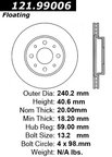 Centric 121.99006 Disc Brake Rotor - Front - view 7