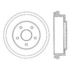 Centric 122.40013 Brake Drum - Rear - view 6