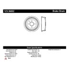 Centric 123.36002 Brake Drum - Rear - view 6