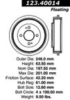 Centric 123.40014 Brake Drum - Rear - view 7
