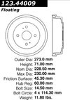 Centric 123.44009 Brake Drum - Front or Rear - view 7