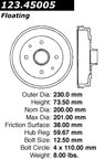 Centric 123.45005 Brake Drum - Rear - view 7