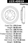Centric 123.45019 Brake Drum - Rear - view 7