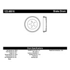 Centric 123.48016 Brake Drum - Rear - view 7