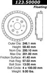 Centric 123.50000 Brake Drum - Rear - view 7