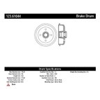 Centric 123.61041 Brake Drum - Front - view 6