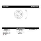 Centric 123.61051 Brake Drum - Rear - view 7