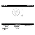 Centric 123.61052 Brake Drum - Rear - view 6