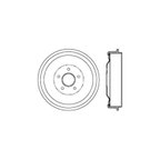 Centric 123.63044 Brake Drum - Rear - view 6