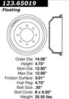 Centric 123.65019 Brake Drum - Rear - view 7