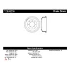 Centric 123.65036 Brake Drum - Rear - view 8