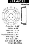 Centric 123.66032 Brake Drum - Rear - view 7