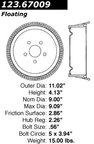 Centric 123.67009 Brake Drum - Rear - view 7