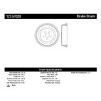 Centric 123.67028 Brake Drum - Rear - view 8
