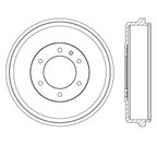 Centric 123.99034 Brake Drum - Rear - view 6