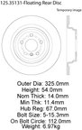 Centric 125.35131 Disc Brake Rotor - Rear - view 6