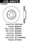 Centric 125.45073 Disc Brake Rotor - Front - view 6
