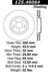 Centric 125.46064 Disc Brake Rotor - Front - view 6