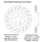 Centric 128.35046 Disc Brake Rotor - Front - view 6