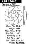 Centric 128.62092 Disc Brake Rotor - Rear - view 6