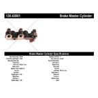 Centric 130.43001 Brake Master Cylinder - view 3