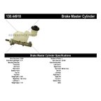Centric 130.44918 Brake Master Cylinder - view 2
