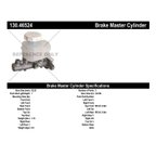 Centric 130.46524 Brake Master Cylinder - view 2