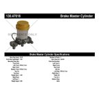 Centric 130.47018 Brake Master Cylinder - view 8