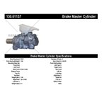 Centric 130.61137 Brake Master Cylinder - view 4