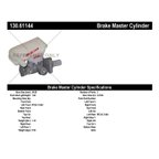 Centric 130.61144 Brake Master Cylinder - view 8