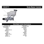 Centric 130.62171 Brake Master Cylinder - view 2